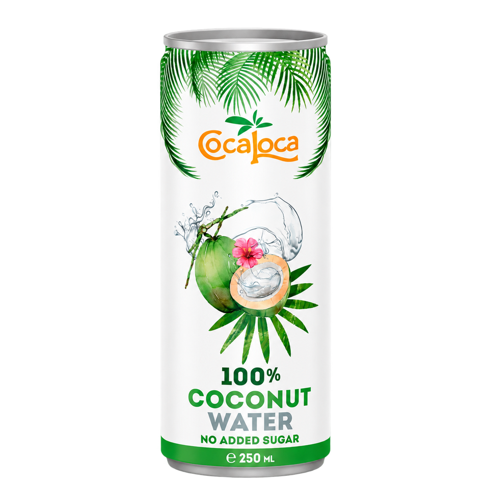 Coca Loca Agua de Coco 100 % Natural 250 ml