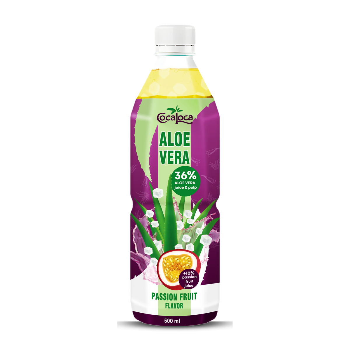 Coca Loca Bebida de Aloe Vera con Maracuyá 500 ml