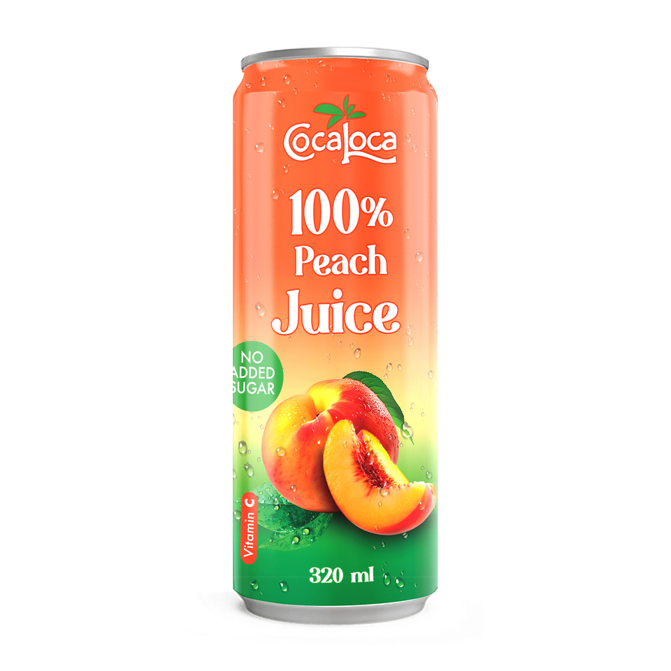 Coca Loca Zumo 100 % de Melocotón 320 ml