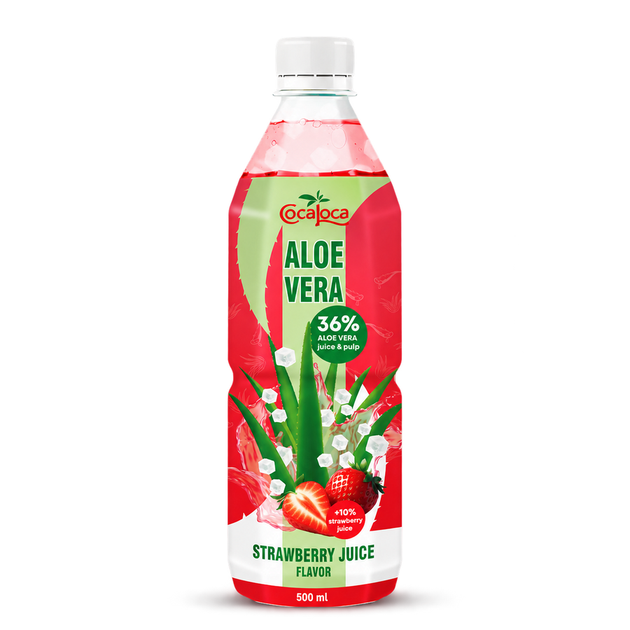 Coca Loca Bebida de Aloe Vera con Fresa 500 ml